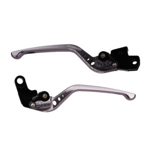 BikeTek Adjustable CNC Long Lever Set Titanium with Black Adjuster – #005
