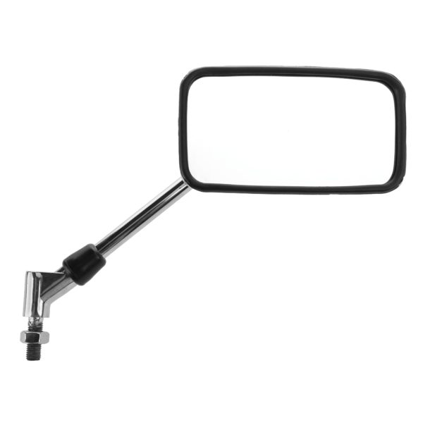 Universal Mirror Set Chrome Rectangle 10mm (Standard Thread) Pair (MRU054)