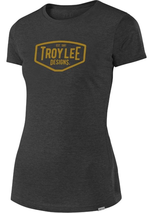 Troy Lee Designs Womens Motor Oil T-Shirt - Asphalt - Small - Image 2