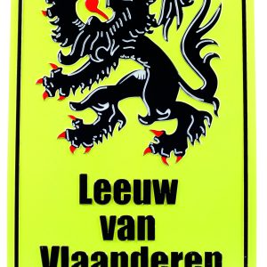 Leeuw van Vlaanderen (or Lion Of Flanders) Replica Road Sign