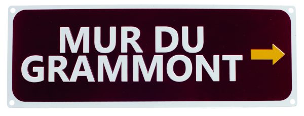 Mur du Grammont Replica Road Sign