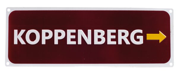 Koppenberg Replica Road Sign