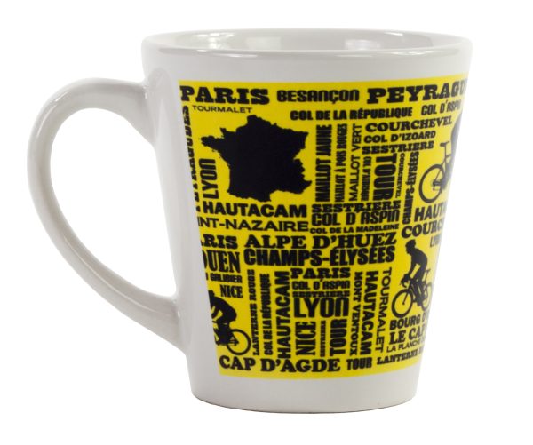 Ceramic Latte Mugs - French Tour