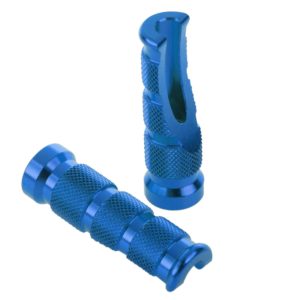 Bike It Aluminium Tapered Footrest Pegs (Pair) – Blue
