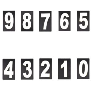 Spare White Pitboard Number – ‘0’