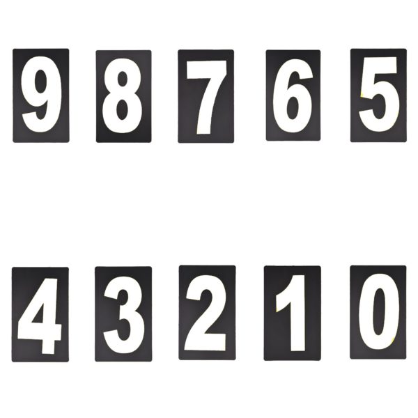 Spare White Pitboard Number - '0' - Image 2