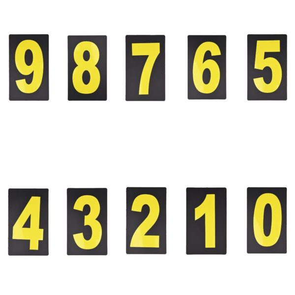 Spare Yellow Pitboard Number - '0' - Image 2
