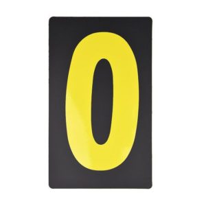 Spare Yellow Pitboard Number – ‘0’