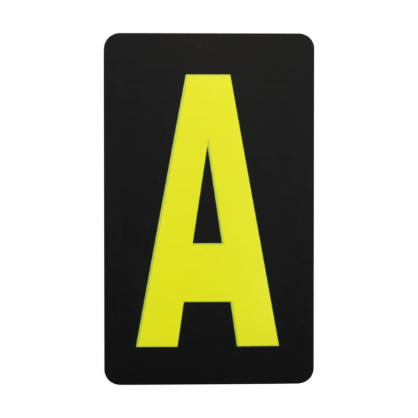Spare Yellow Letter A For BikeTek Pitboard