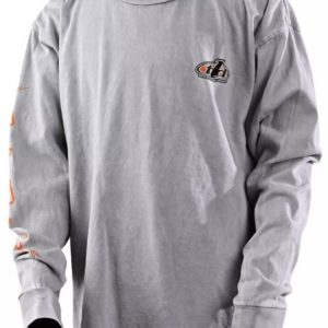 Troy Lee Designs Youth Pistonbone LS T-Shirt – Gray Mineral Wash – Youth Medium