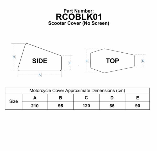 Bike It 'Nautica' Outdoor Scooter Rain Cover for Scooters Without Screens - Image 3