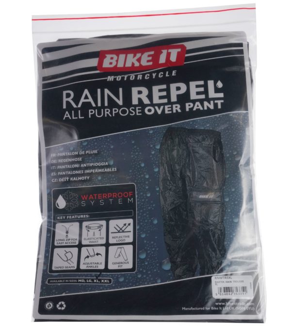 BikeTek Rain Overtrousers L - Image 5
