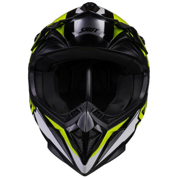 Shot MX Helmet Pulse Revenge Black Neon Yellow White Glossy [Small] - Image 8