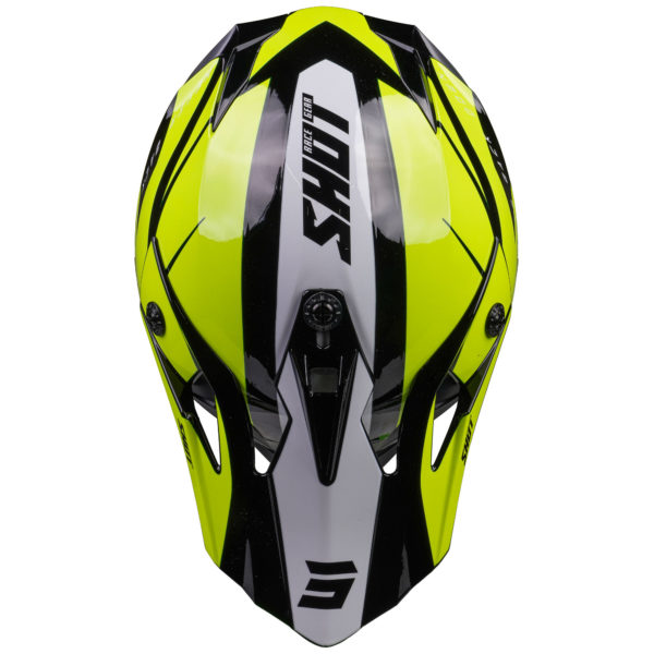 Shot MX Helmet Pulse Revenge Black Neon Yellow White Glossy [Small] - Image 13