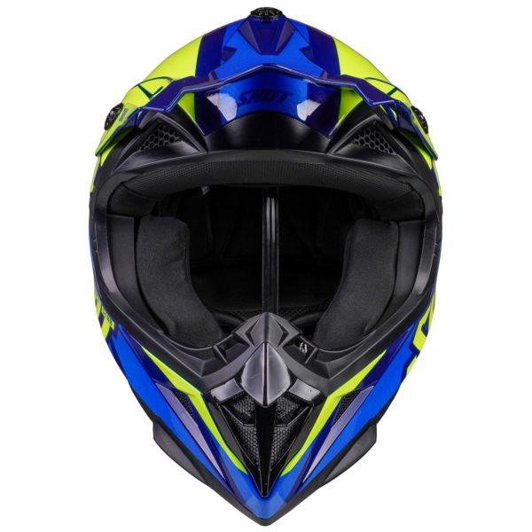 Shot MX Helmet Pulse Revenge Navy Neon Yellow Blue Glossy [Small] - Image 8