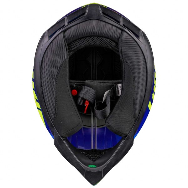 Shot MX Helmet Pulse Revenge Navy Neon Yellow Blue Glossy [Small] - Image 15