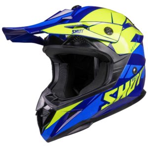 Shot MX Helmet Pulse Revenge Navy Neon Yellow Blue Glossy [Small]