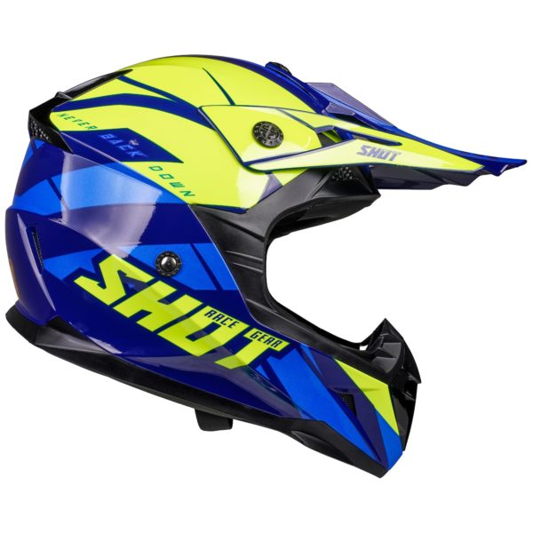 Shot MX Helmet Pulse Revenge Navy Neon Yellow Blue Glossy [Small] - Image 14