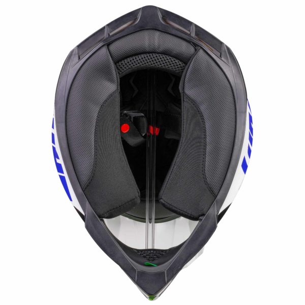 Shot MX Helmet Pulse Revenge White Blue Black Glossy [Small] - Image 15