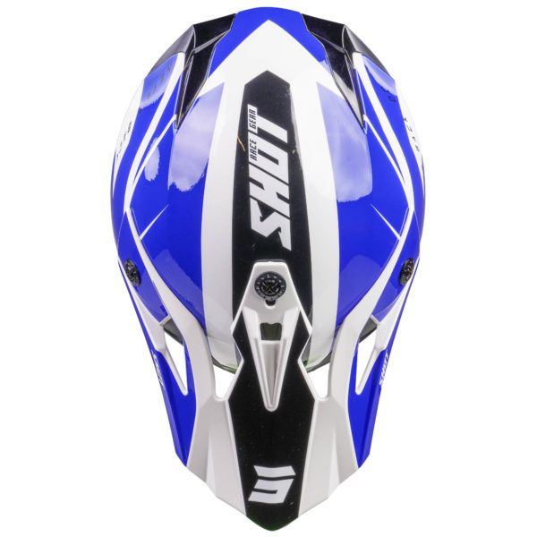 Shot MX Helmet Pulse Revenge White Blue Black Glossy [Small] - Image 13