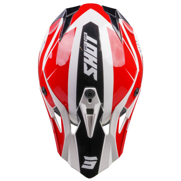 Shot MX Helmet Pulse Revenge White Red Black Glossy [Small] - Image 13