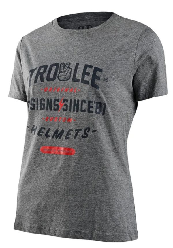 Troy Lee Designs Womens Roll Out Short Sleeve T-Shirt - Deep Heather - Small - Image 2