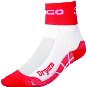 Eigo Dryarn Socks White/Red – S