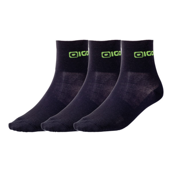 Eigo Socks Coolmax Black 3 Pack - S