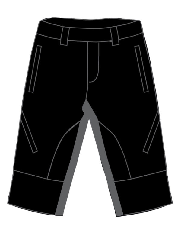 Eigo Zenith Baggy Mens Shorts With Coolmax Liner Black/Slate - S