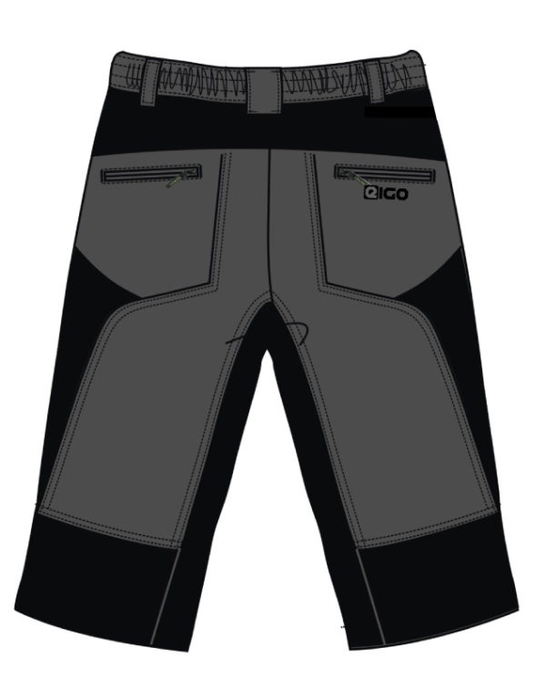 Eigo Zenith Baggy Mens Shorts With Coolmax Liner Slate/Black - S