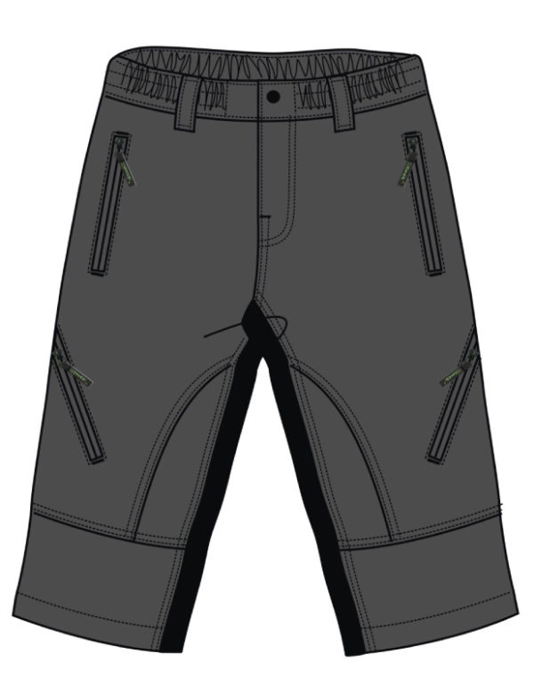 Eigo Zenith Baggy Mens Shorts With Coolmax Liner Slate/Black - S - Image 2