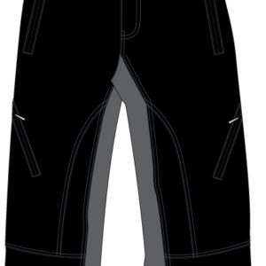 Eigo Zenith 3/4 Baggy Mens Shorts With Coolmax Liner Black/Slate – S