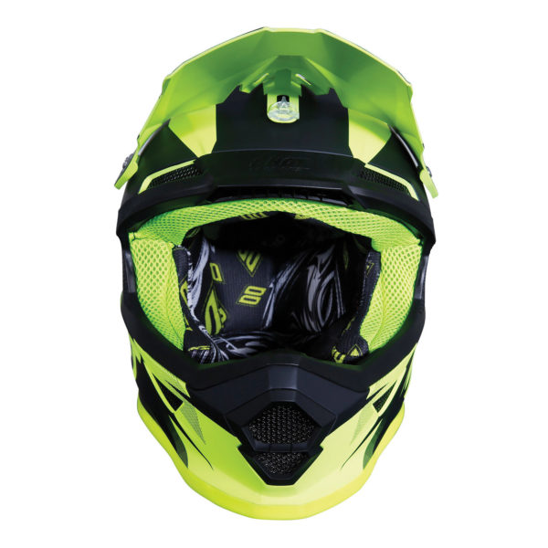 Shot Furious MX Helmet Ultimate Neon Yellow Matt - S - Image 3