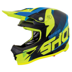 Shot Furious MX Helmet Ultimate Blue Neon Yellow Gloss – S