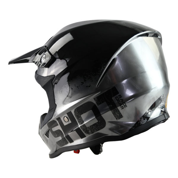 Shot Furious MX Helmet Coalition Silver Chrome - XS - Image 3