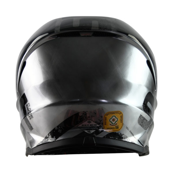 Shot Furious MX Helmet Coalition Silver Chrome - XS - Image 4