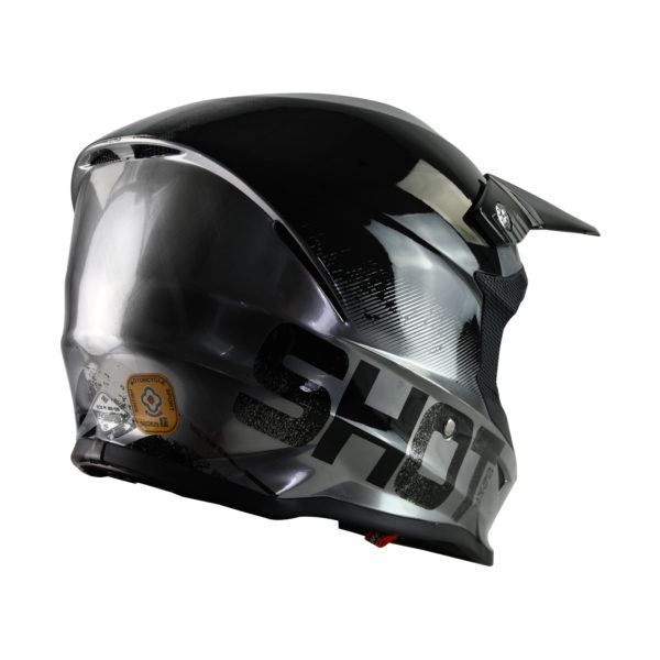 Shot Furious MX Helmet Coalition Silver Chrome - XS - Image 5