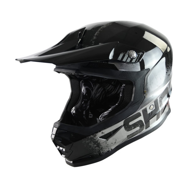 Shot Furious MX Helmet Coalition Silver Chrome - XS