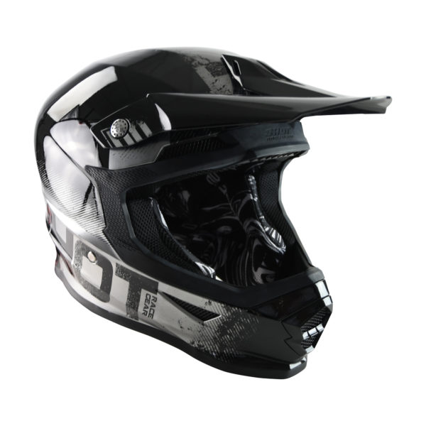 Shot Furious MX Helmet Coalition Silver Chrome - XS - Image 7