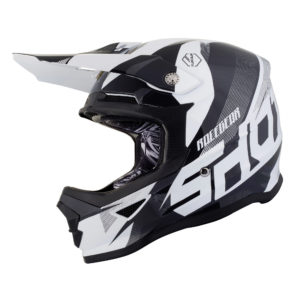 Shot Youth Furious MX Helmet Ultimate Black & White – KS