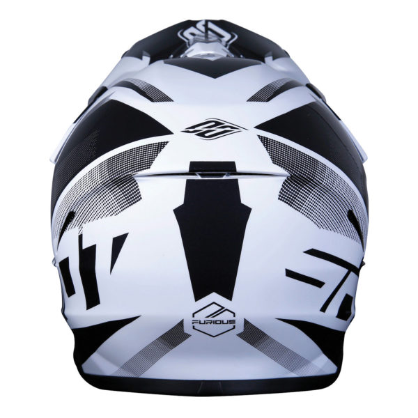 Shot Youth Furious MX Helmet Ultimate Black & White - KS - Image 2