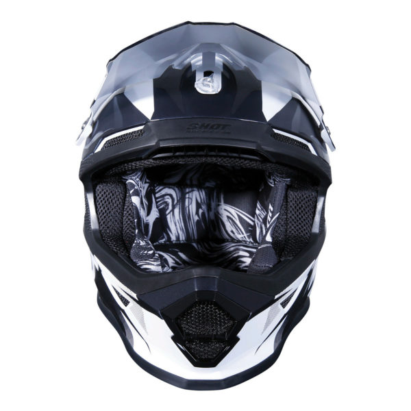 Shot Youth Furious MX Helmet Ultimate Black & White - KS - Image 4