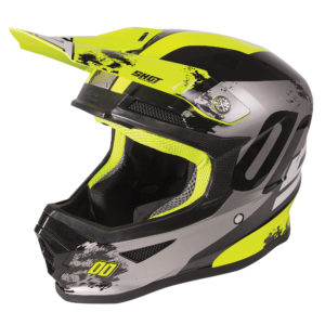 Shot Furious MX Helmet Adult – Shadow Neon Yellow Glossy – S