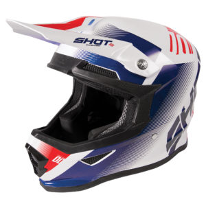 Shot Furious MX Helmet Adult – Trust Blue Red Glossy – S