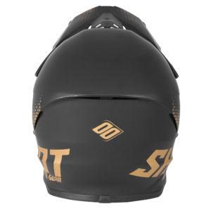 Shot Furious MX Helmet Adult – Raw Black Gold Matt – S