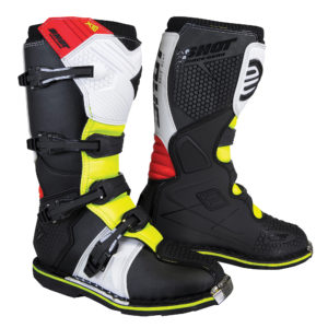 Shot X10 2.0 MX Boots Adult – Black/Red/White/Yellow – UK 6.5 / EUR 40