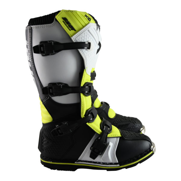 Shot X10 2.0 MX Boots Adult - Black/White/Yellow - UK 6.5 / EUR 40 - Image 4