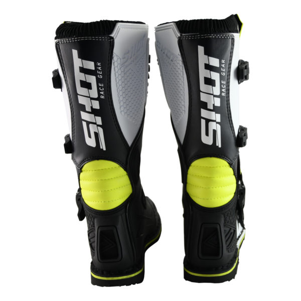 Shot X10 2.0 MX Boots Adult - Black/White/Yellow - UK 6.5 / EUR 40 - Image 5