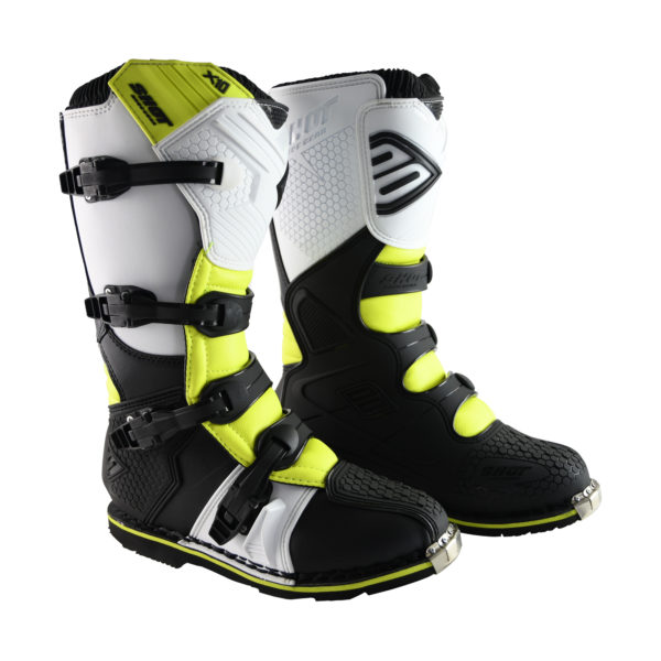 Shot X10 2.0 MX Boots Adult - Black/White/Yellow - UK 6.5 / EUR 40 - Image 8