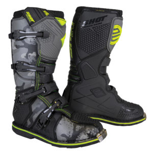 Shot X10 2.0 MX Boots Adult – Black/Camo – UK 8 / EUR 42